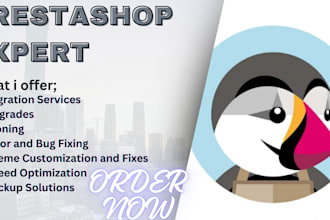 migrate, upgrade, clone, fix prestashop errors, bugs, themes, speedup and backup
