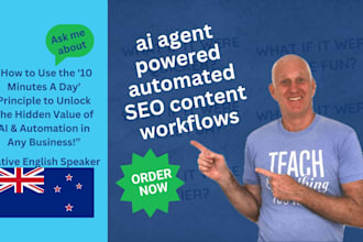 create ai agent powered automated SEO content workflows