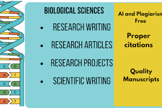 do scientific writing and bioinformatics projects