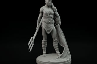 develop 3d resin model 3d print,game characters, toy tabletop stl game in bzrush