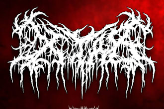 make killer rock and metal band logo design