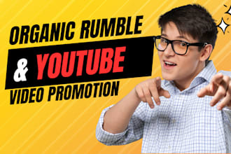 promote rumble video, youtube video to US, UK network to gain active views