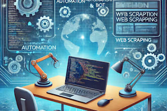 create python automation scripts, web scrappers, python bots