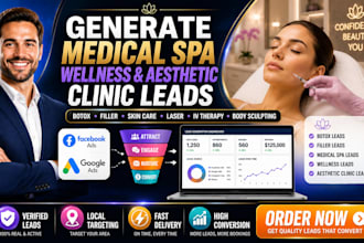 generate medical spa wellness aesthetic clinic botox filler leads