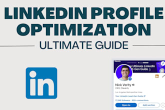 fully create, update, optimize and manage your linkedin profile
