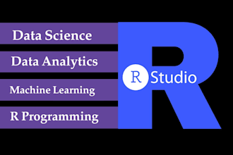 do data analysis, data science and machine learning in python, rstudio, weka