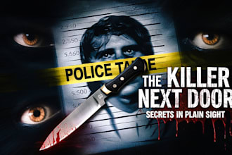 do professional true crime youtube thumbnail design
