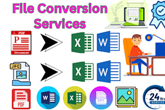 fast PDF to word, excel, image conversion services