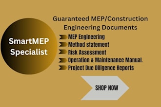 prepare mep method statements and project due diligence reports