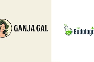 do custom cannabis weed marijuana logo design