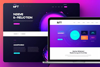 build modern nft website or nft landing page