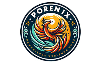design colorful phoenix logo