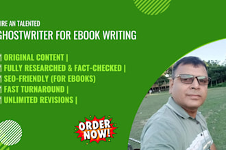 be result oriented professional ghostwriter for non fiction ebooks