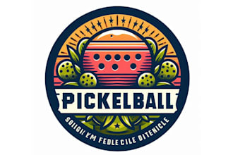 do make an modern unique pickleball logo