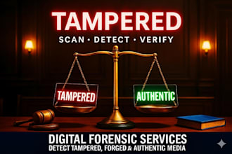 examine media files for authenticity check detect tampering, manipulation