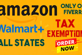 do amazon, walmart, tax exemption for all states