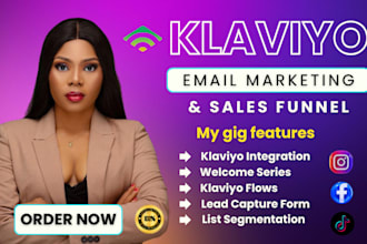 design shopify klaviyo email marketing mailchimp campaign automation email flows
