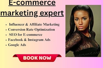 be your ecommerce marketing manager and  product listings