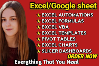 do custom excel spreadsheet,googlesheets,macros and template