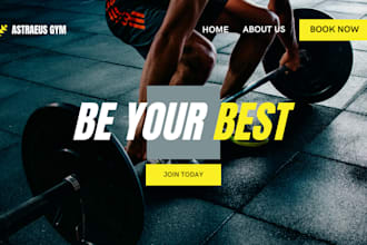 design, redesign personal fitness gym, yoga, healthcare wordpress website