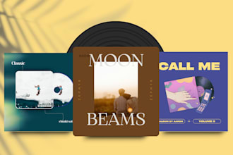 design professional single album cover with canva