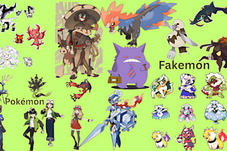 create pokémon, fakemon sprites, pokémon trainer sprites, overworld sprite sheet
