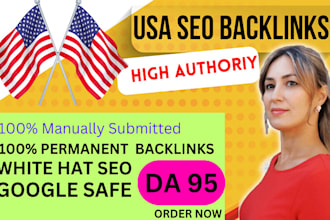 make 110 USA pr9 high da seo backlinks