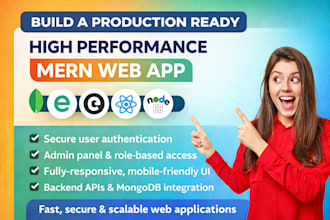 build a production ready high performance mern web app