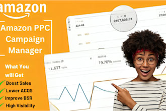 setup, manage and audit amazon ads campaigns amazon PPC expert brand manager