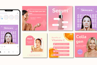 design post and story templates for instagram and facebook