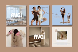 design post and story templates for instagram