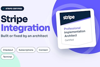 build or fix your stripe integration as a stripe certified architect