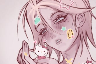 draw anime style art for you fanart,oc,nsfw and sfw
