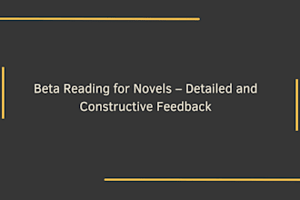 leitura crítica e feedback detalhado para seu livro ou conto