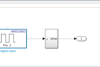 design a real time speed sensor model using simulink and arduino