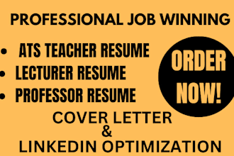 provide teacher resume, lecturer resume, professor resume