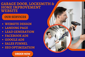 garage door, locksmith website, locksmith repair home security website