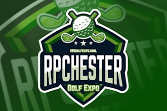 design a modern and unique golf sports logo for your brand