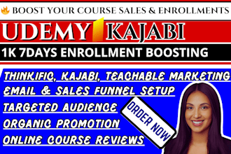 high converting online course promotion, udemy course ebook marketing finance