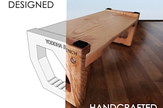 create 3d design concept and handcraft wood furniture, decor, toy from your idea