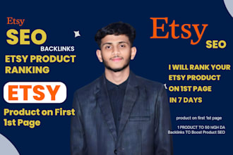 rank your etsy product on first 1st page in 7 days