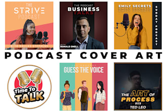 design a professional podcast cover art