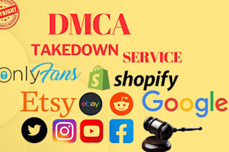 send dmca takedown notice to facebook ,reddit,tiktok ,twitter ,instagram under d