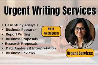 do case study analysis , research , data analysis , business proposal