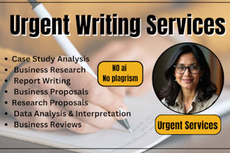 do case study analysis, research , data analysis , business proposal