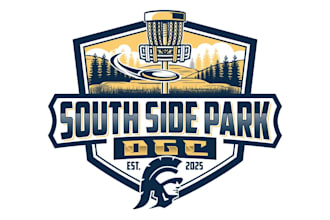 create wonderful and excellent disc golf logo design