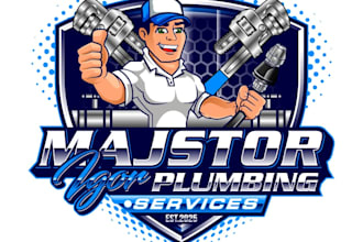 create awesome and gorgeous plumbing logo design