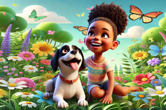 design  african american children story book illustrations