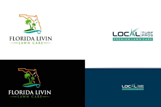 do agriculture lawn care logo design 24 hours