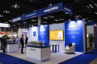 create 3d trade show booth backdrop banner kiosk 3d exhibition stall stand event